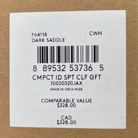 Coach Boxed 3 in 1 Compact Id Wallet With Trigger Snap Key Fob saddle brown NWT - Picture 6 of 6